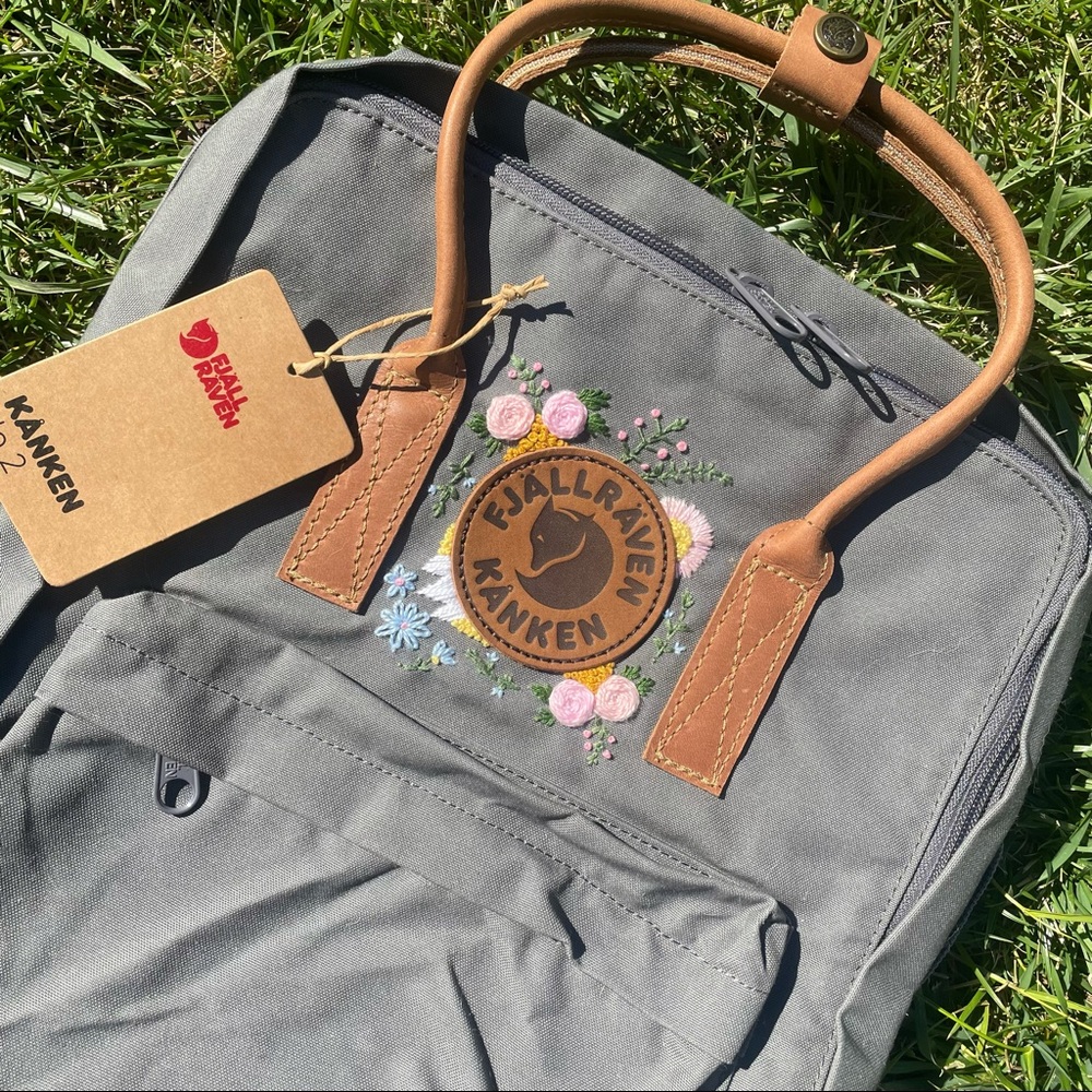 Hand Embroidered Fjallraven Kanken